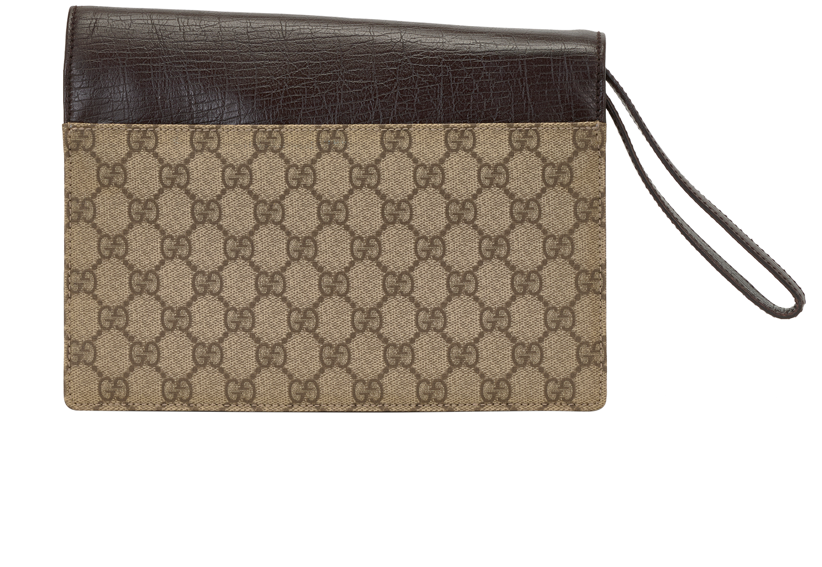GG Clutch, &pound;250, Handbags, Beige/Brown, Canvas/Leather, Back view